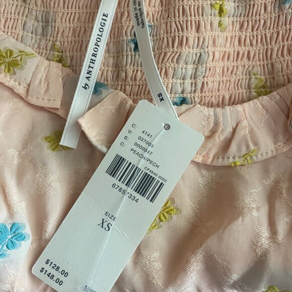 NWT Anthropologie Scallop Babydoll Midi Dress Size XS - Picture 8 of 8